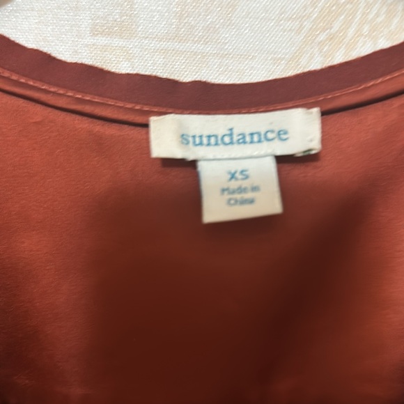 Embroidered Velvet Top in Rich Rust - Picture 3 of 4